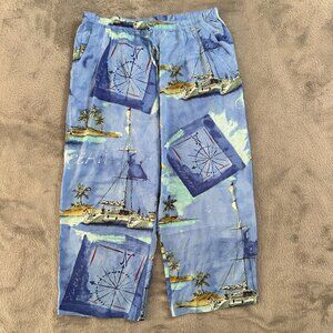 Jam's World Pull On Pants MEDIUM Women's Capri Cropped Straight Leg